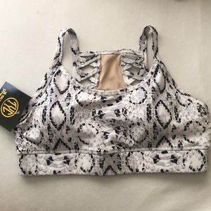 TYC snake print sports bra